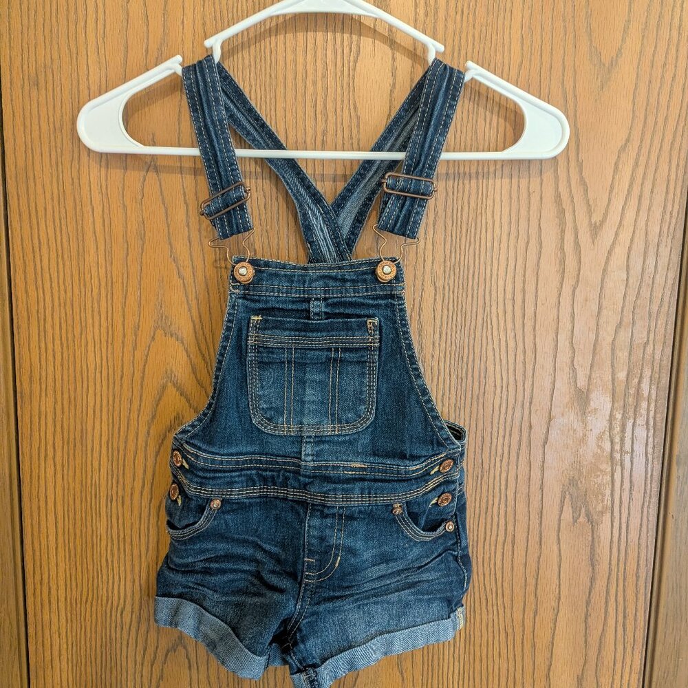 Jordache Overalls Denim Shorts-Girls XS/4-5